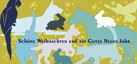 Weihnachtskarte: Schöne Weihnachten und ein Gutes Neues Jahr